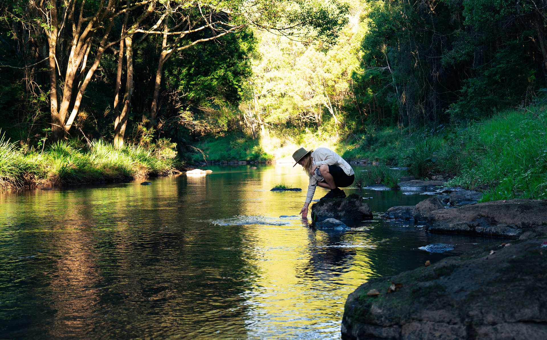 Testing the cool river
