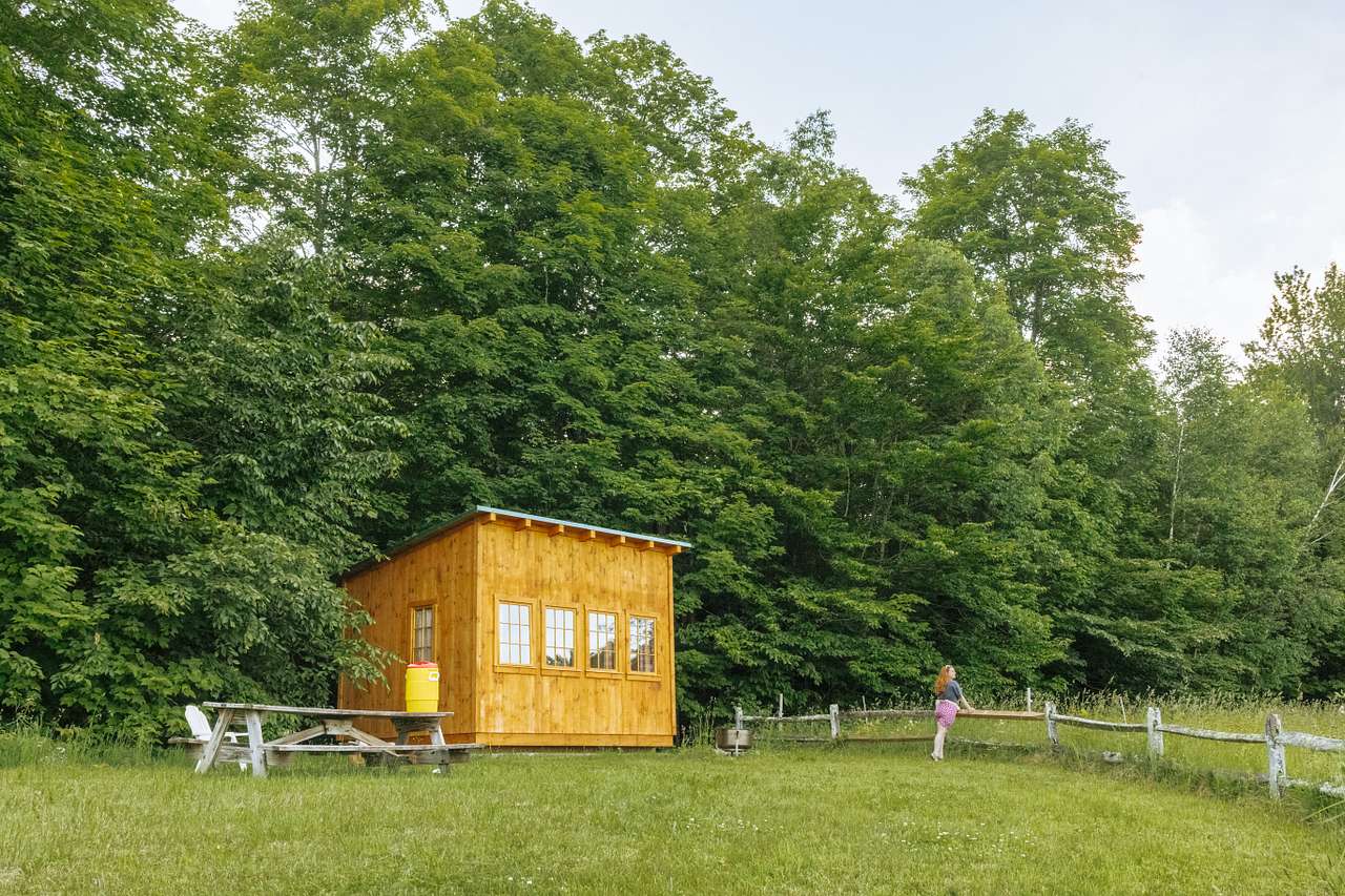 Your site is tucked up against the trees. 