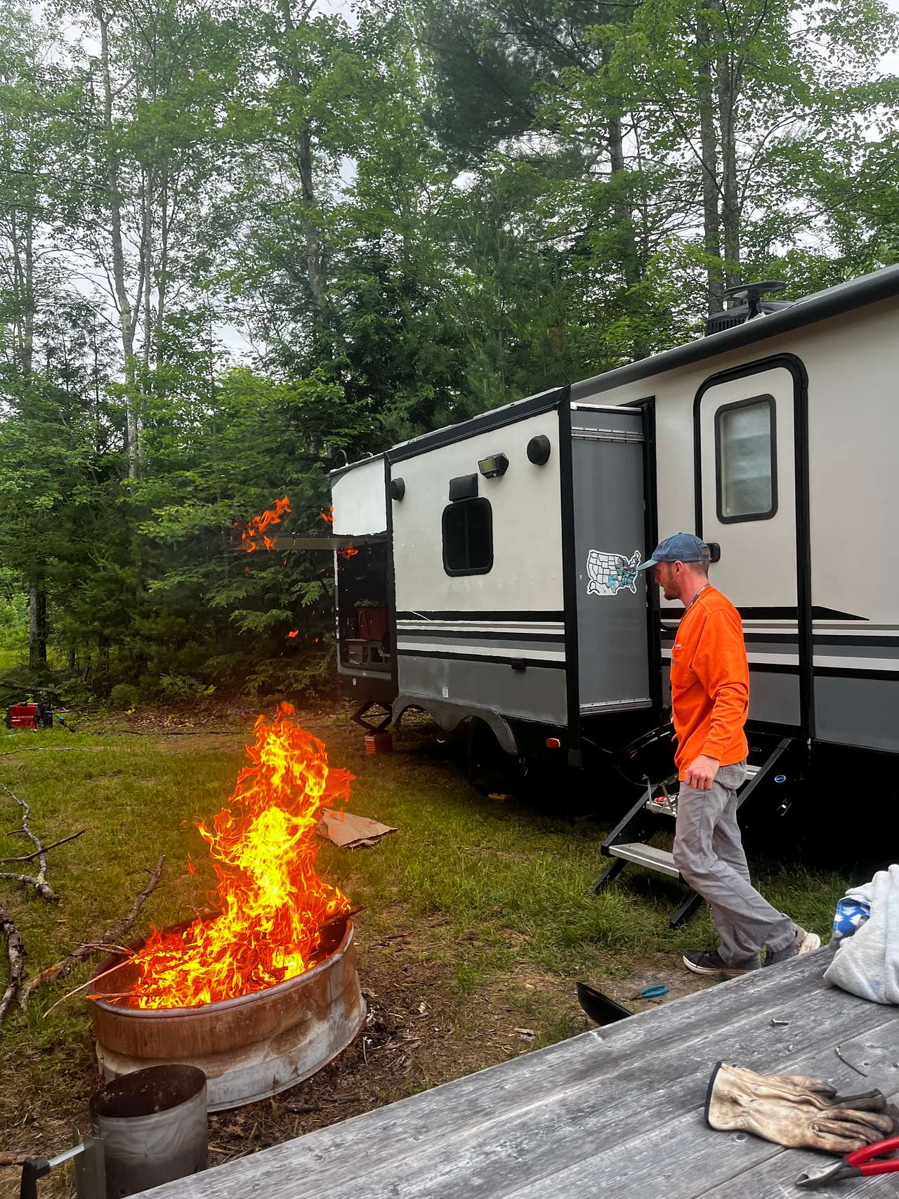 Private, open site- RV, Popup, tent