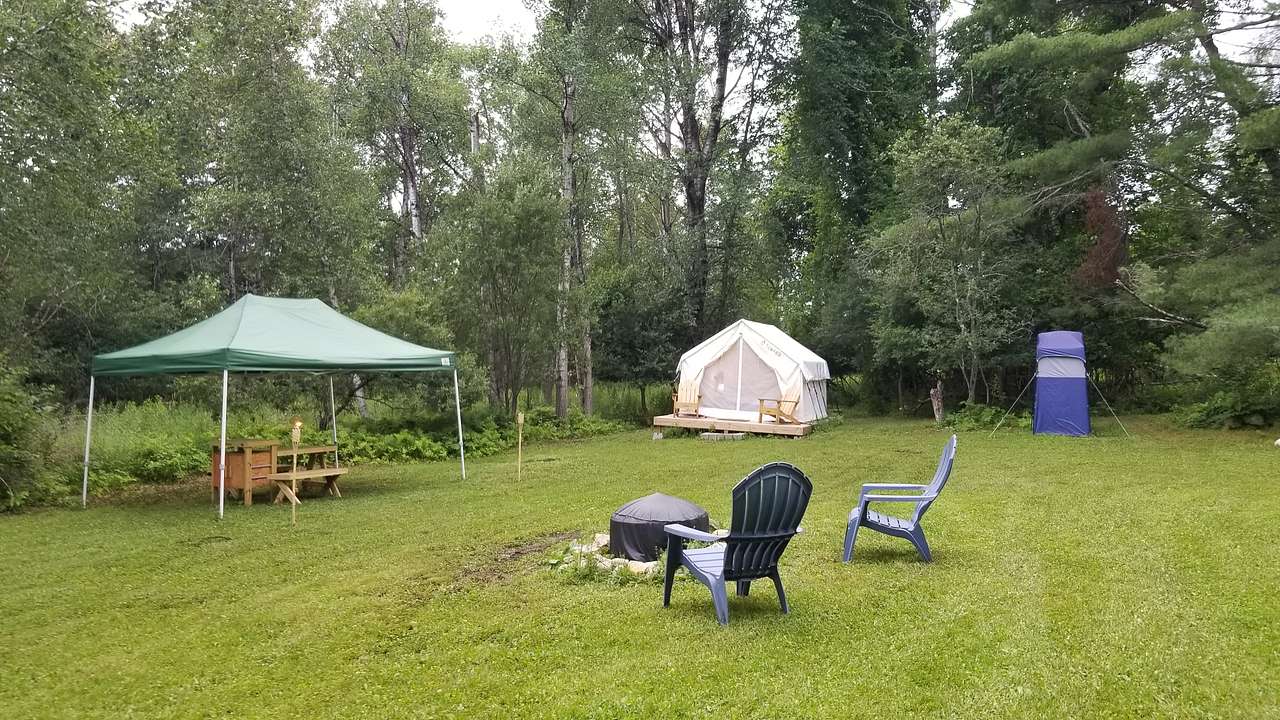 Base Camp is located at 271 Roberts Road, Canaan, NH.