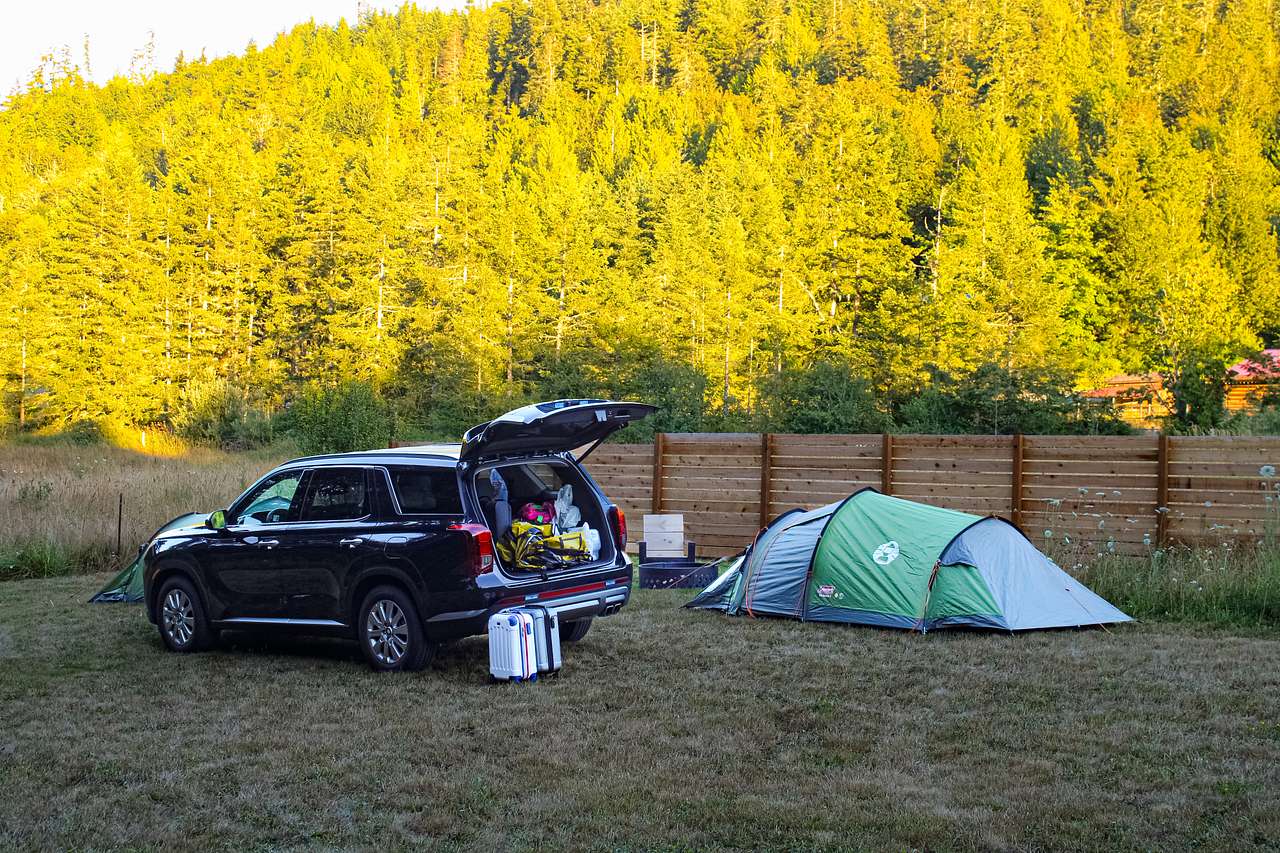 room to drive up to your spot!