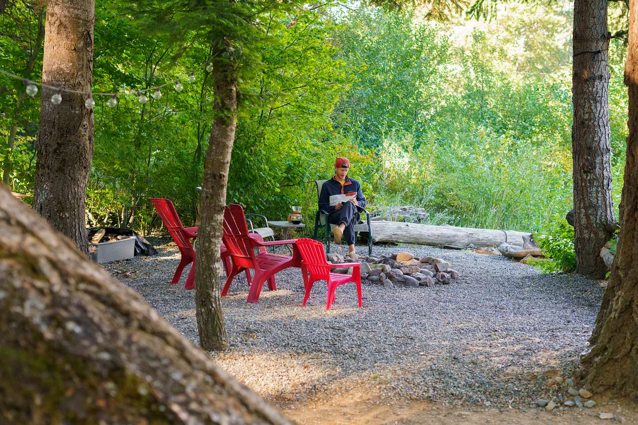 Every aspect of the campsite is spacious and inviting.
