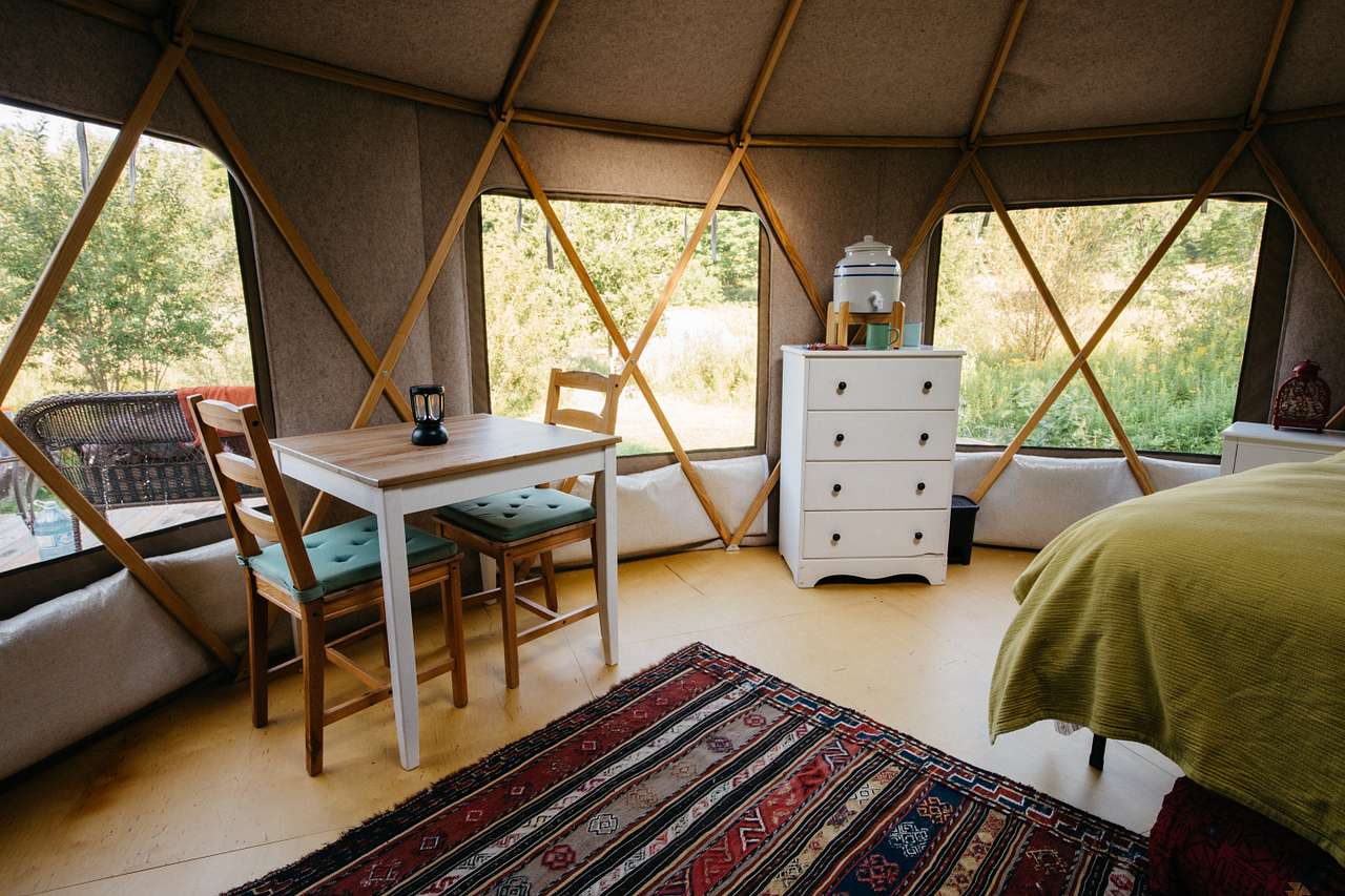 Magical yurt site