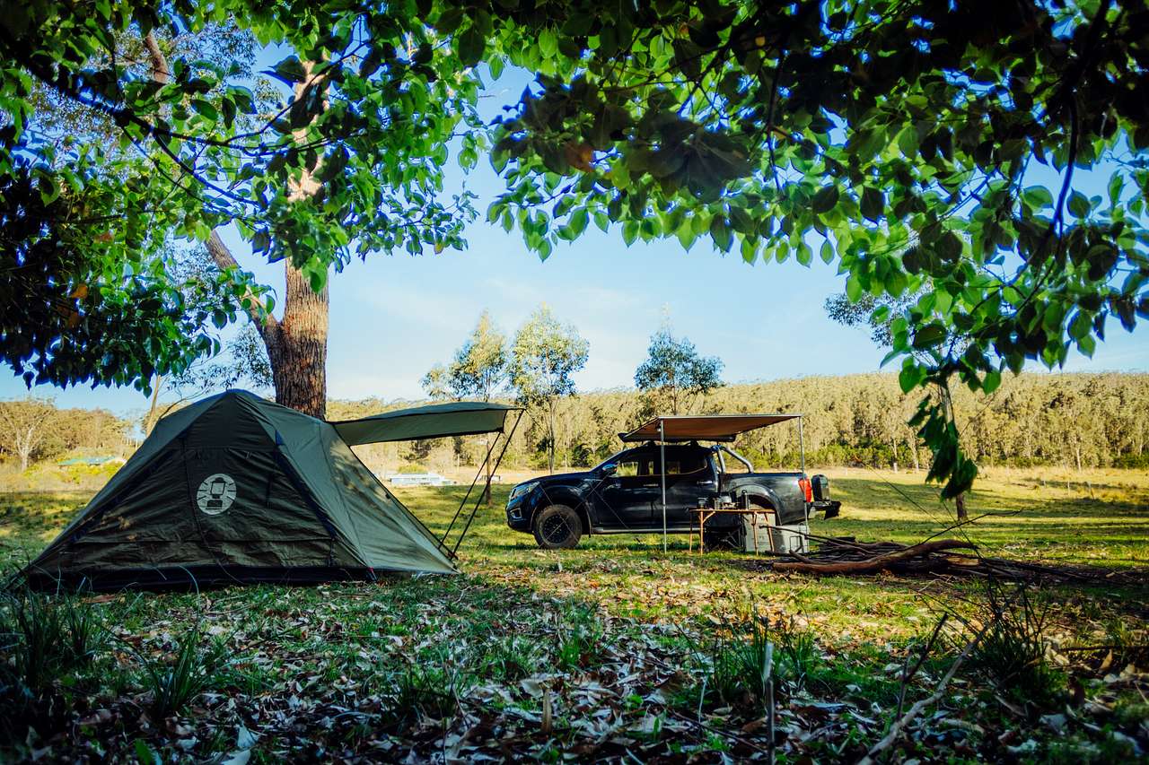 camp setup from different angle