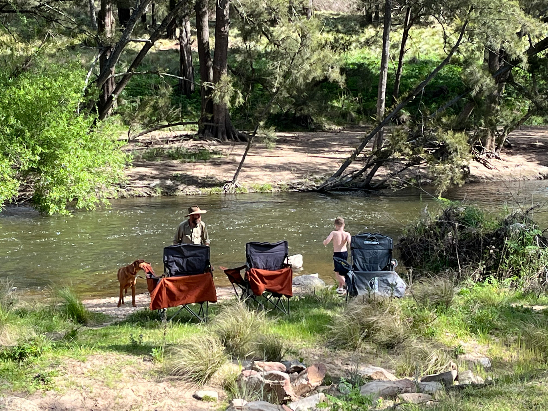 Swimming at the Rapids site