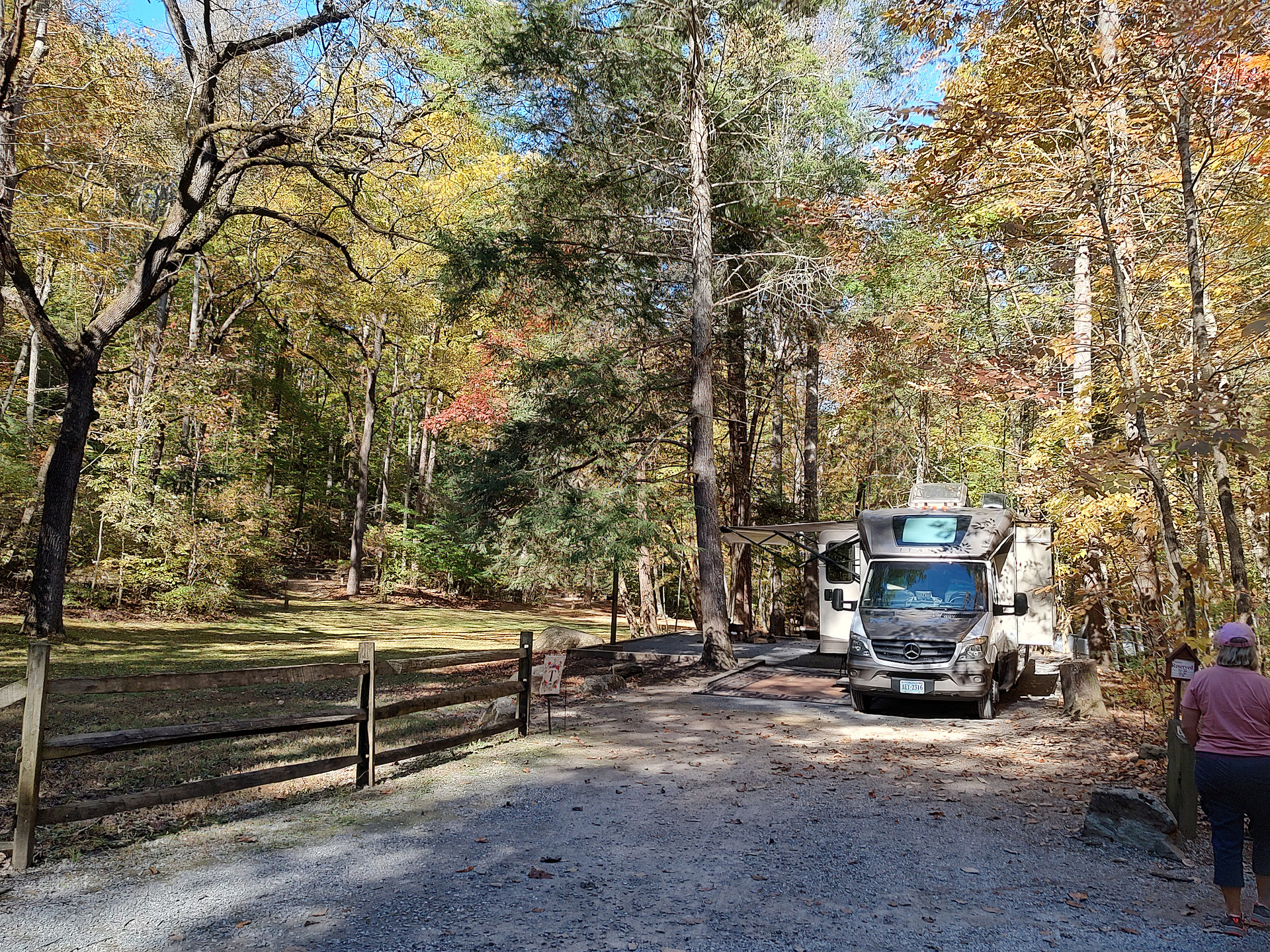 We had site 40. It looked more private on the NFS website pics than it actually is. If you're tent camping, I would grab site 35! 