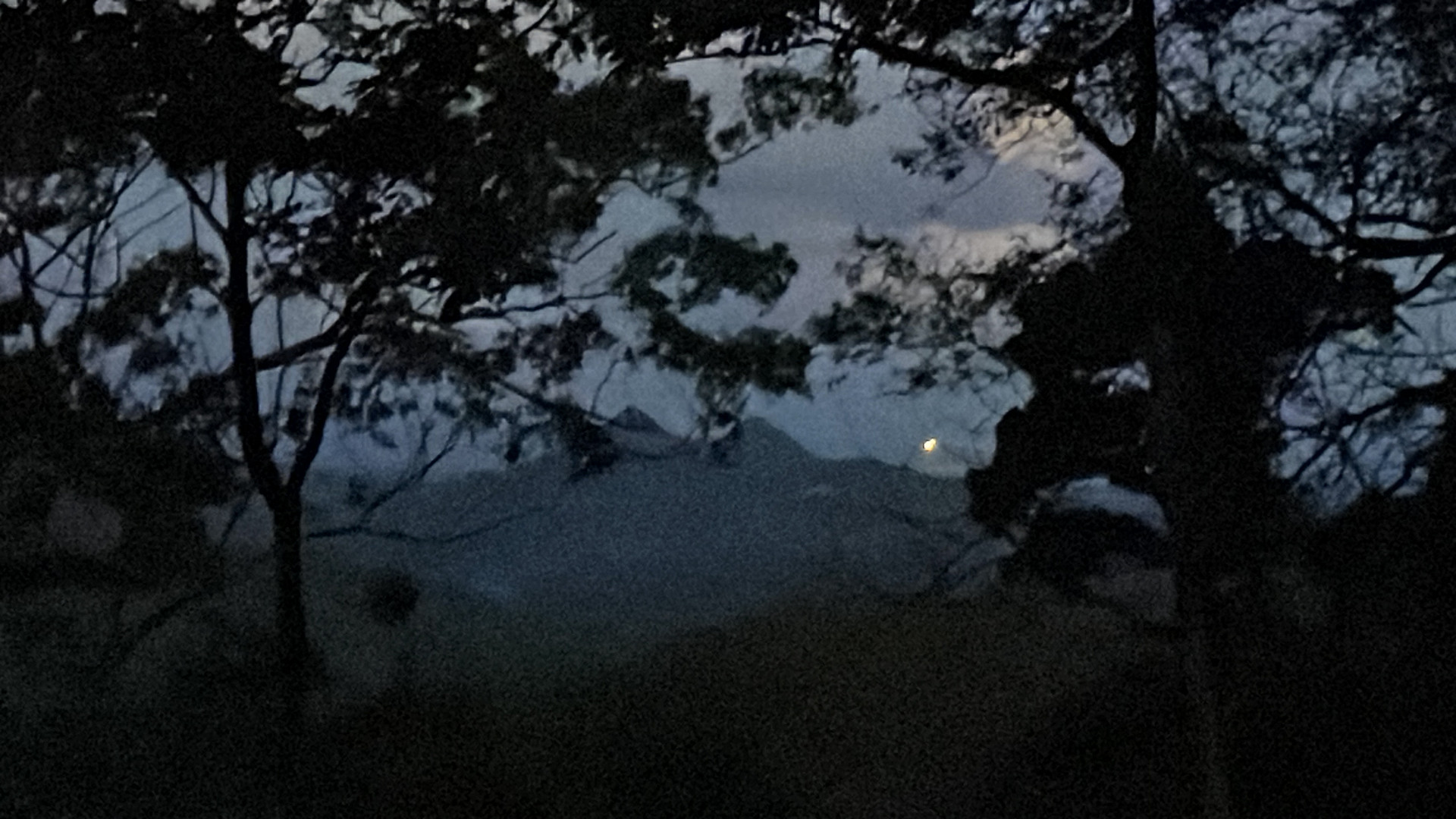 View of the lighthouse at nighttime.