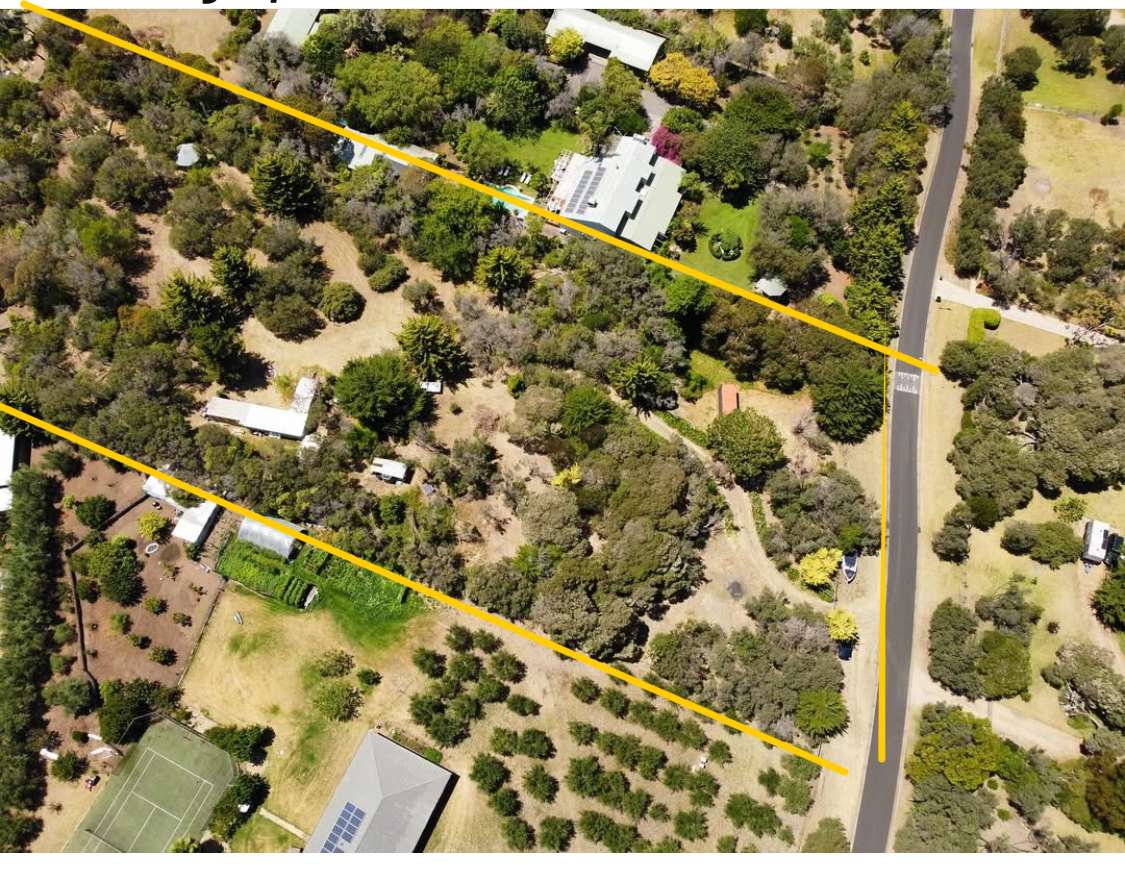 Here's a drone shot of the block in the yellow lines. Once you drive through the gate the large space on the left is a powered site, 60 m cable needed. 