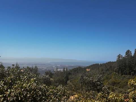 Santa Cruz Mountains with ocean 👁