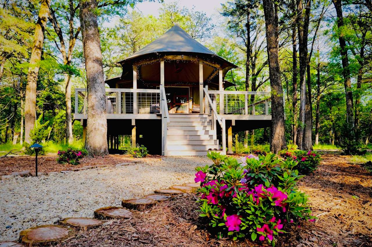 Luxury Glamping in Texas Woods