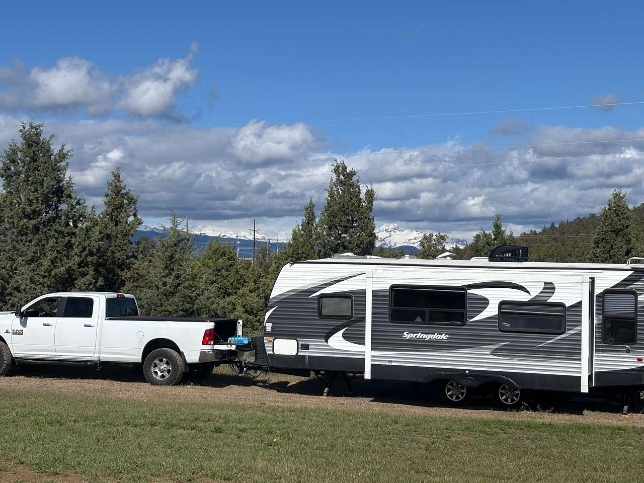 28’ trailer fit fine 