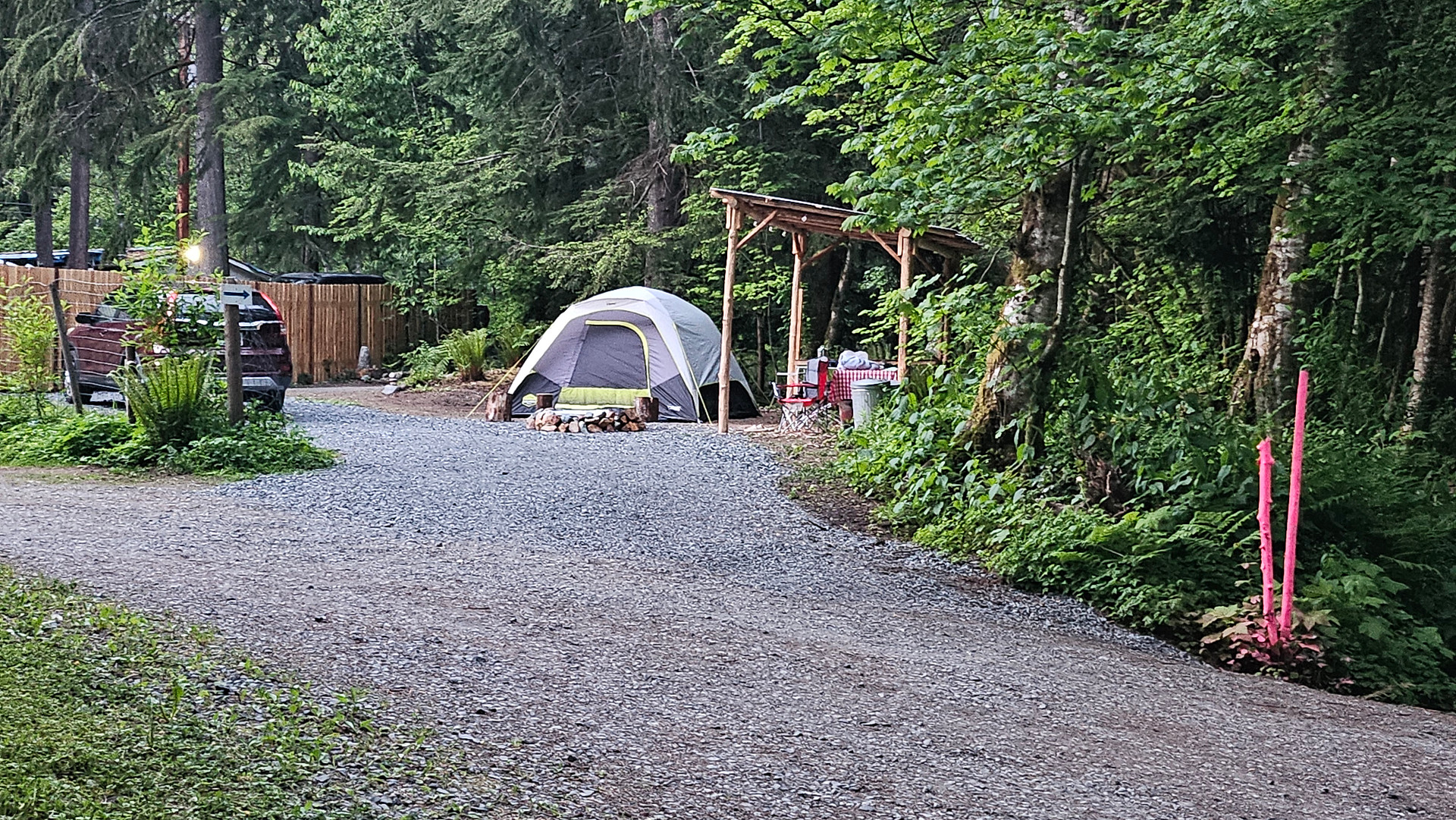 Campsite from road 