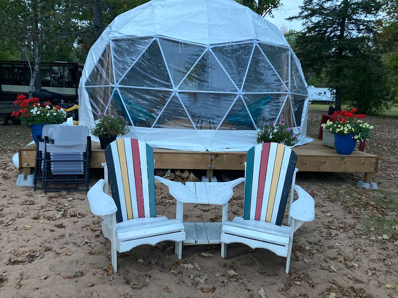 Stargazing Dome On A Sand Beach