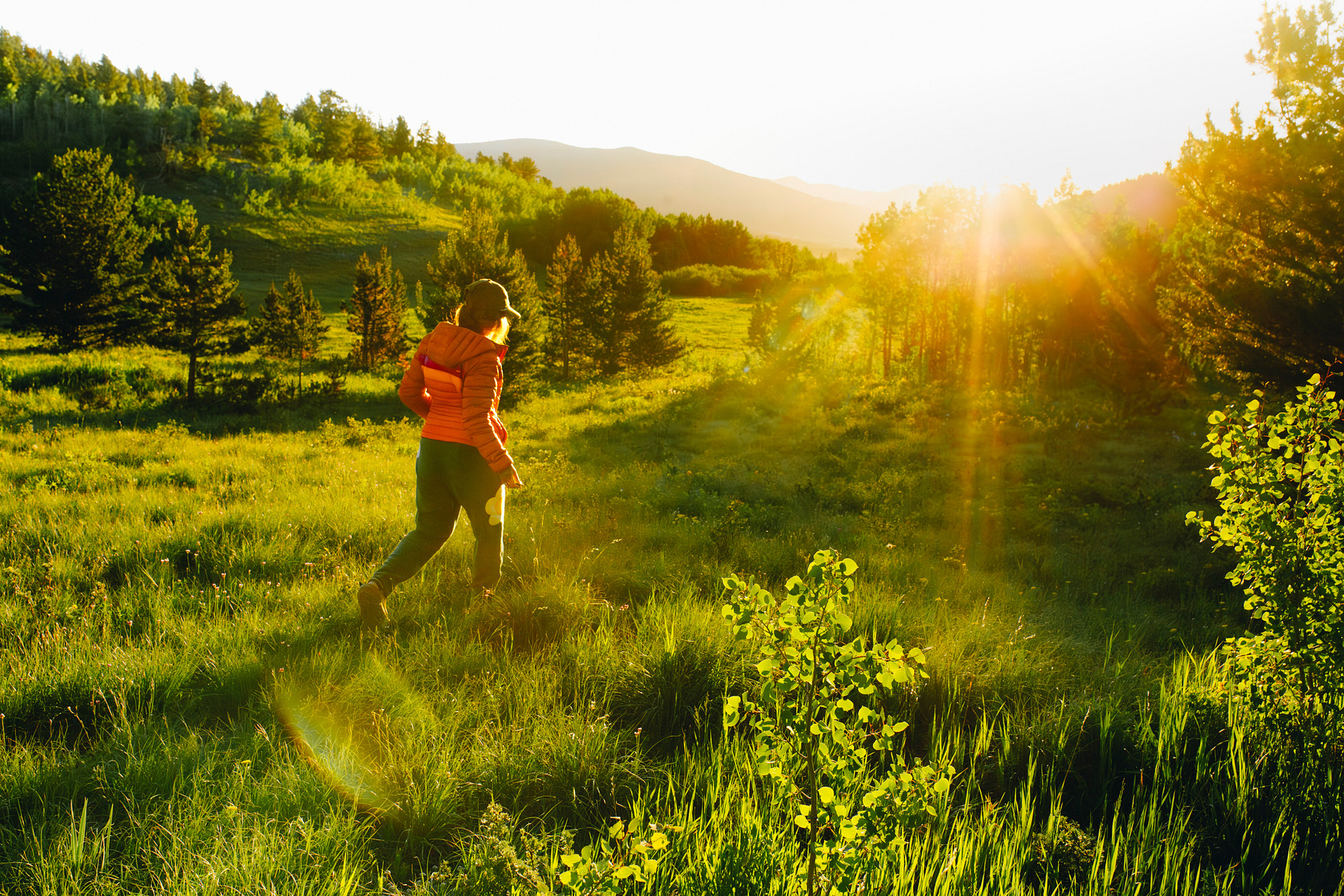 Sunrise and an area to hike / scenic overlook