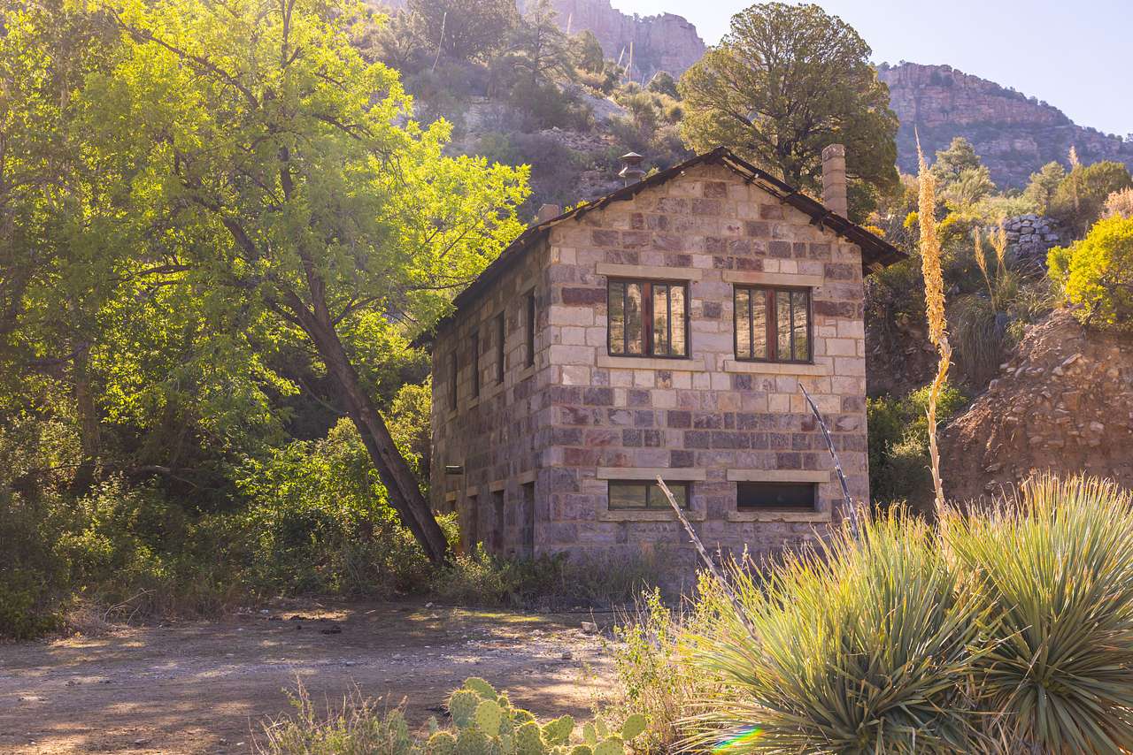 Old building remaining from the mining town. It was a Jail, Post Office and business office