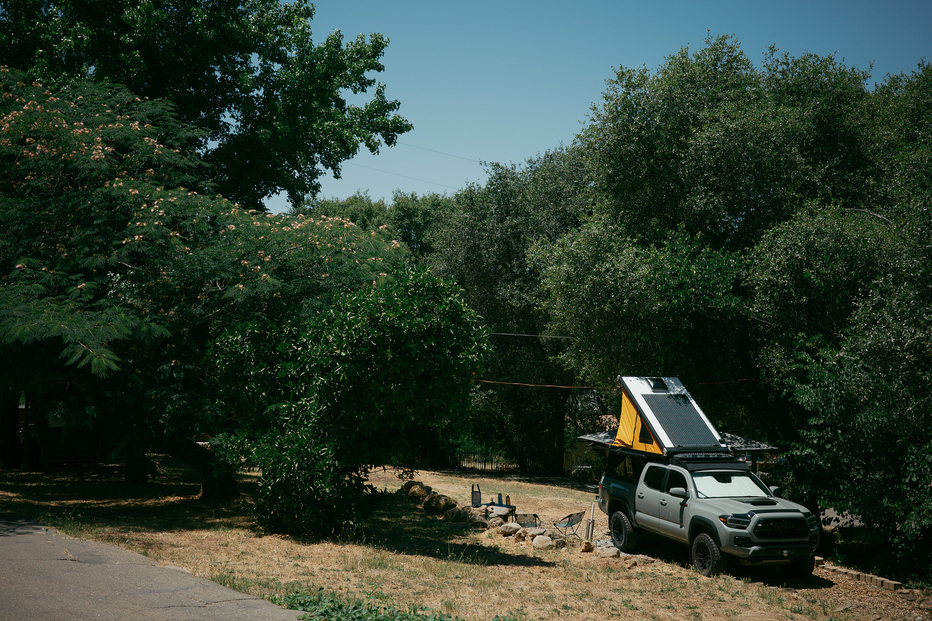 RV/Van Site with full hookups at Camp Electra