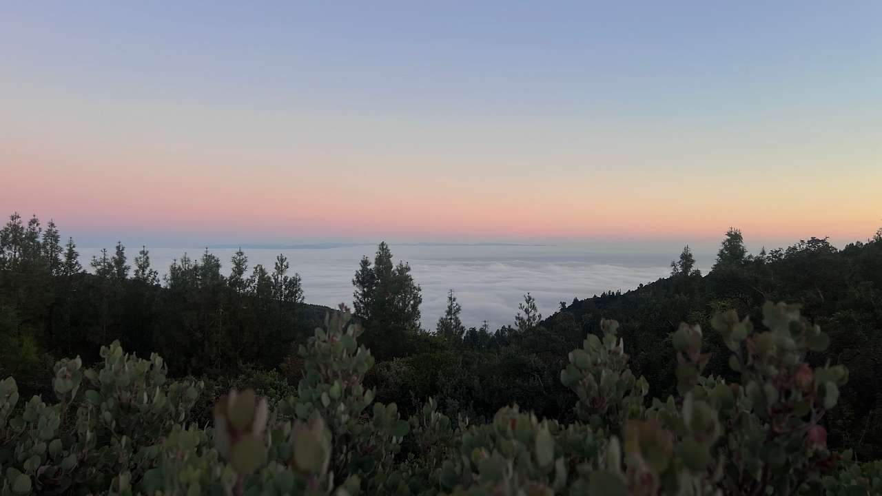 Fog over Monterey bay and Watsonville