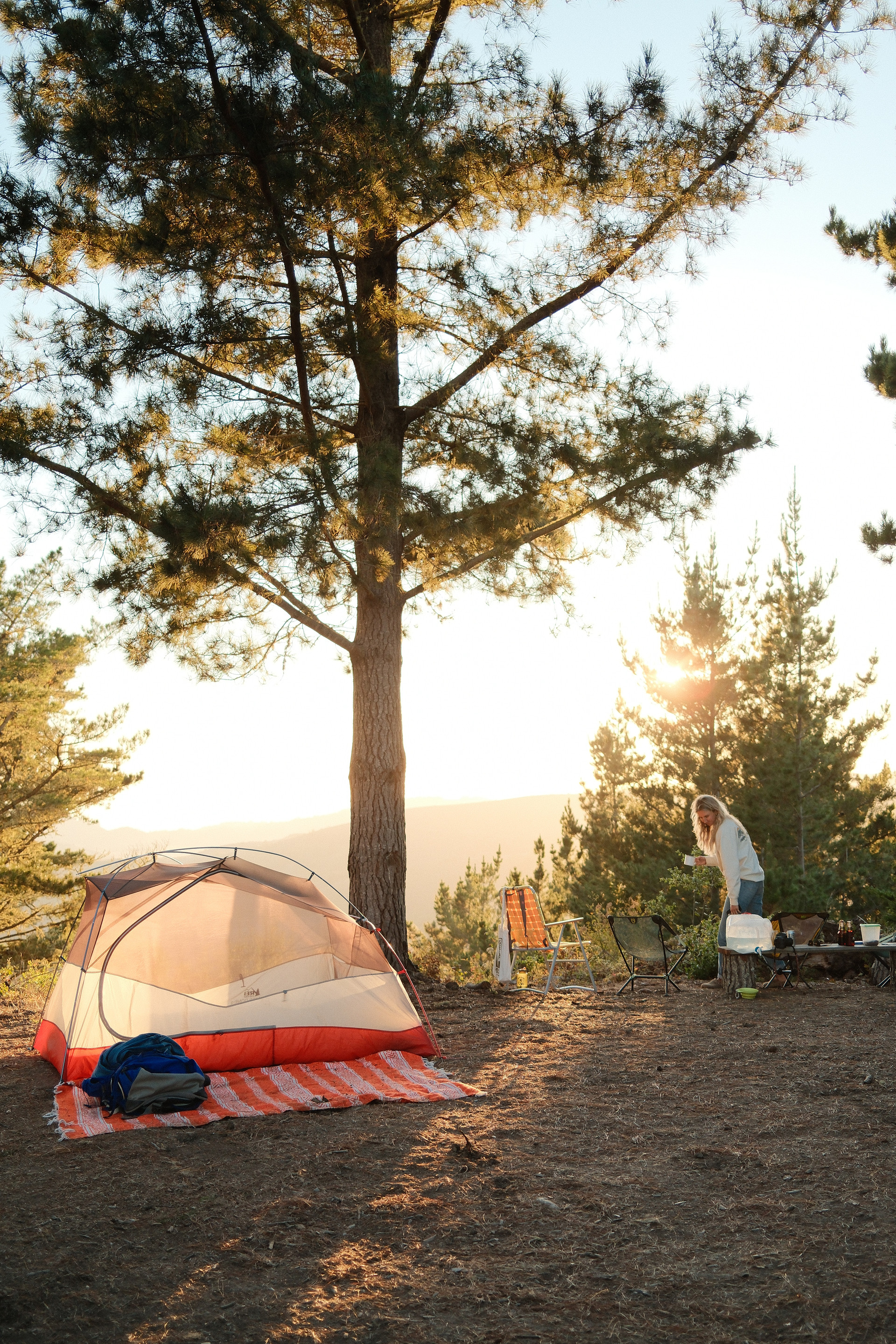 Sunset at "The Ridge Top" site.