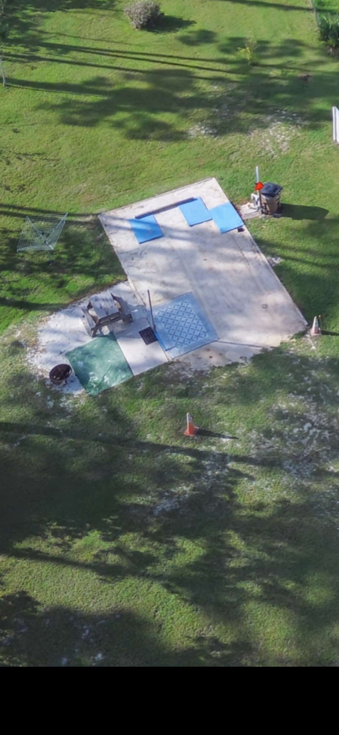 St Joe Beach with outdoor shower and concrete pad
