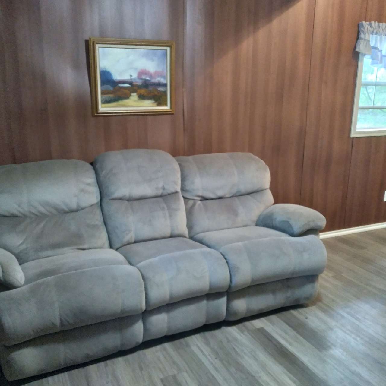 Curl up on the couch and read or watch TV. 