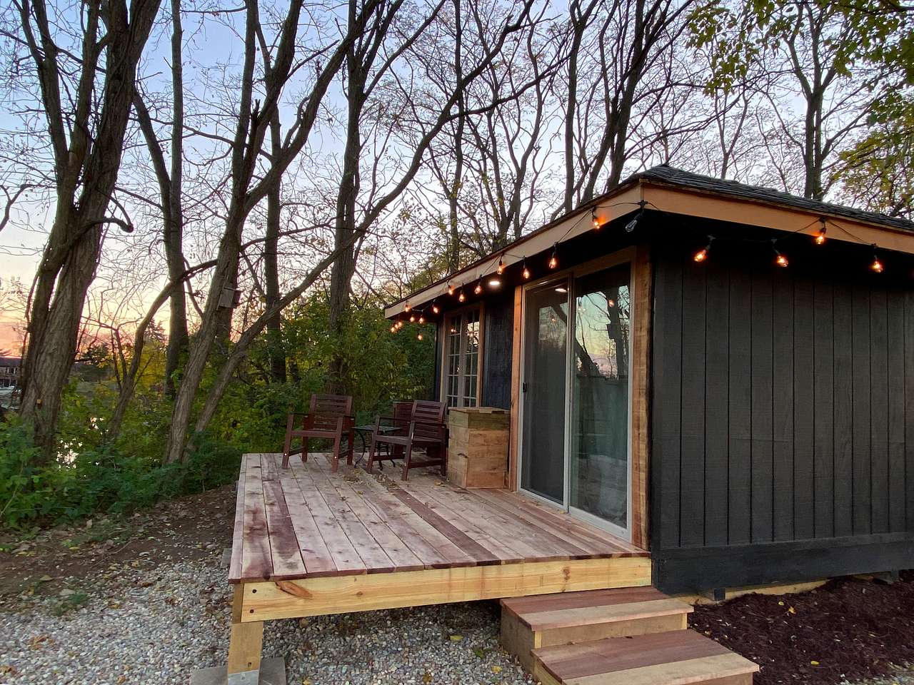 The Hollow has a peaceful, private view.