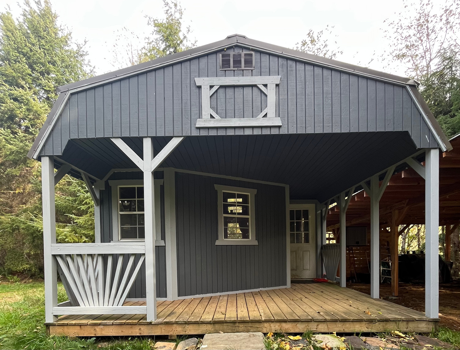 Cabin exterior. 