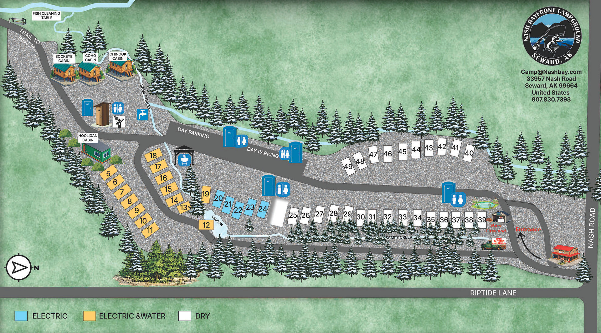 Scenic Camping, Cabins, Fishing