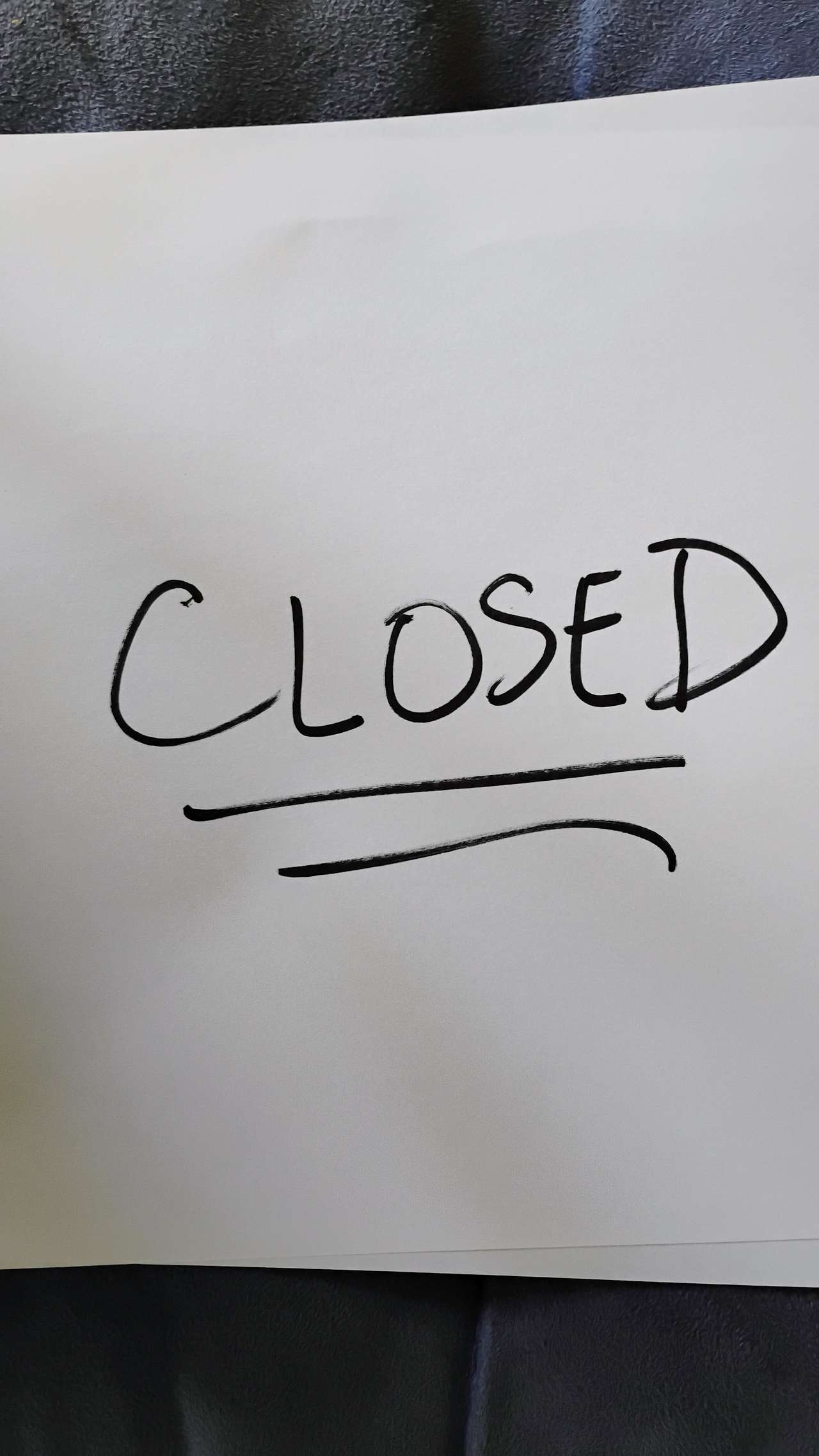 Tranquility Base CLOSED!