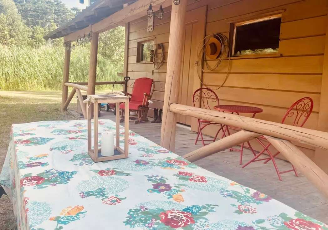 Family Horse Farm Rustic Cabin