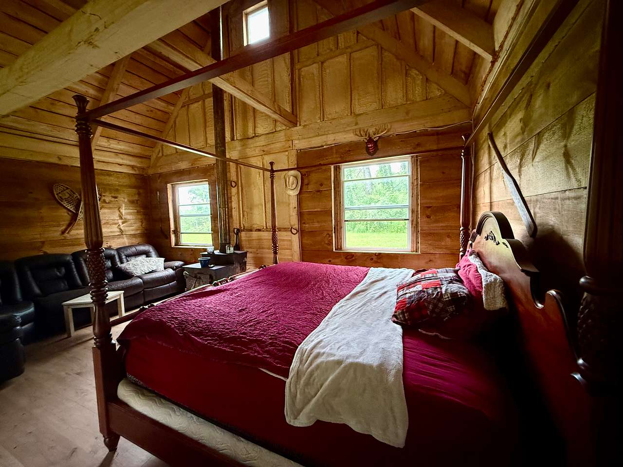 Family Horse Farm Rustic Cabin