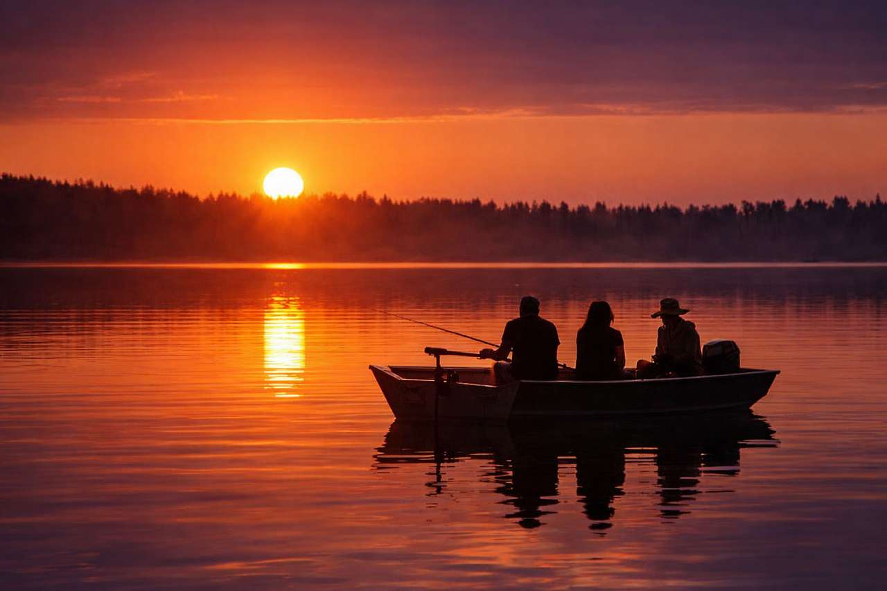 The dreamiest time to be on Swan Lake is while the sun is going down. But go whenever you want, and maybe take a bag of donuts along with you. Crooked Creek donuts are famous!
