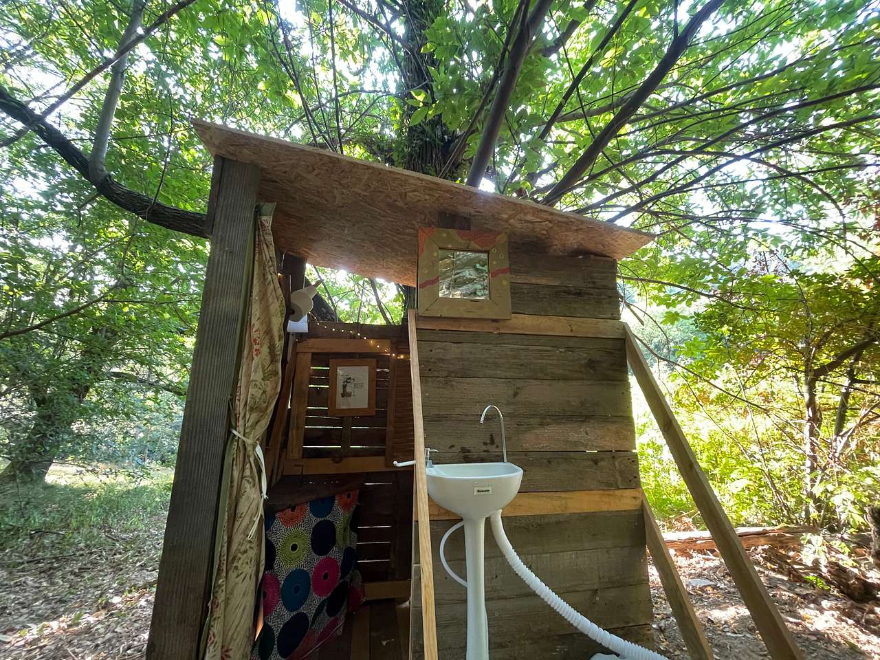 Bell Tent in Gabriac with River Pools