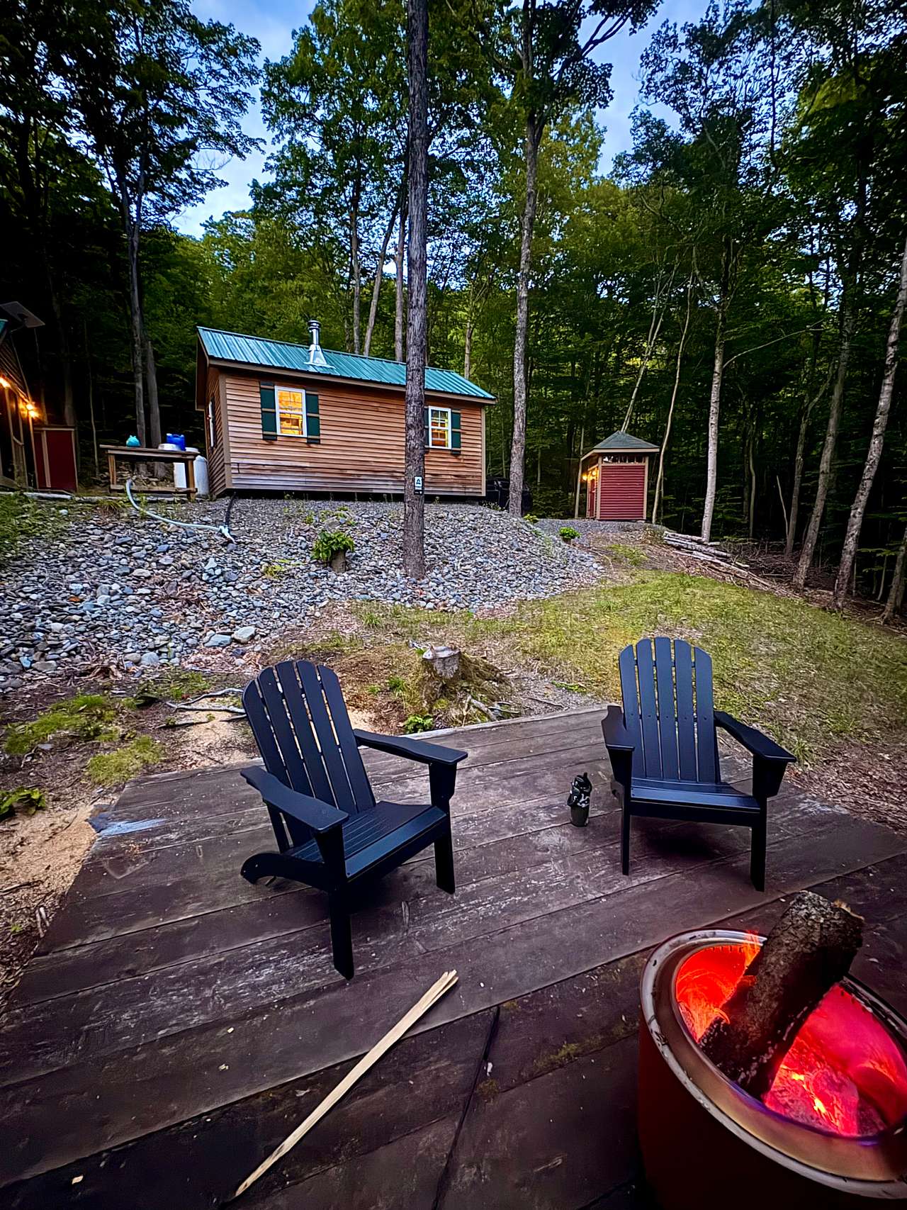 Fire pit platform