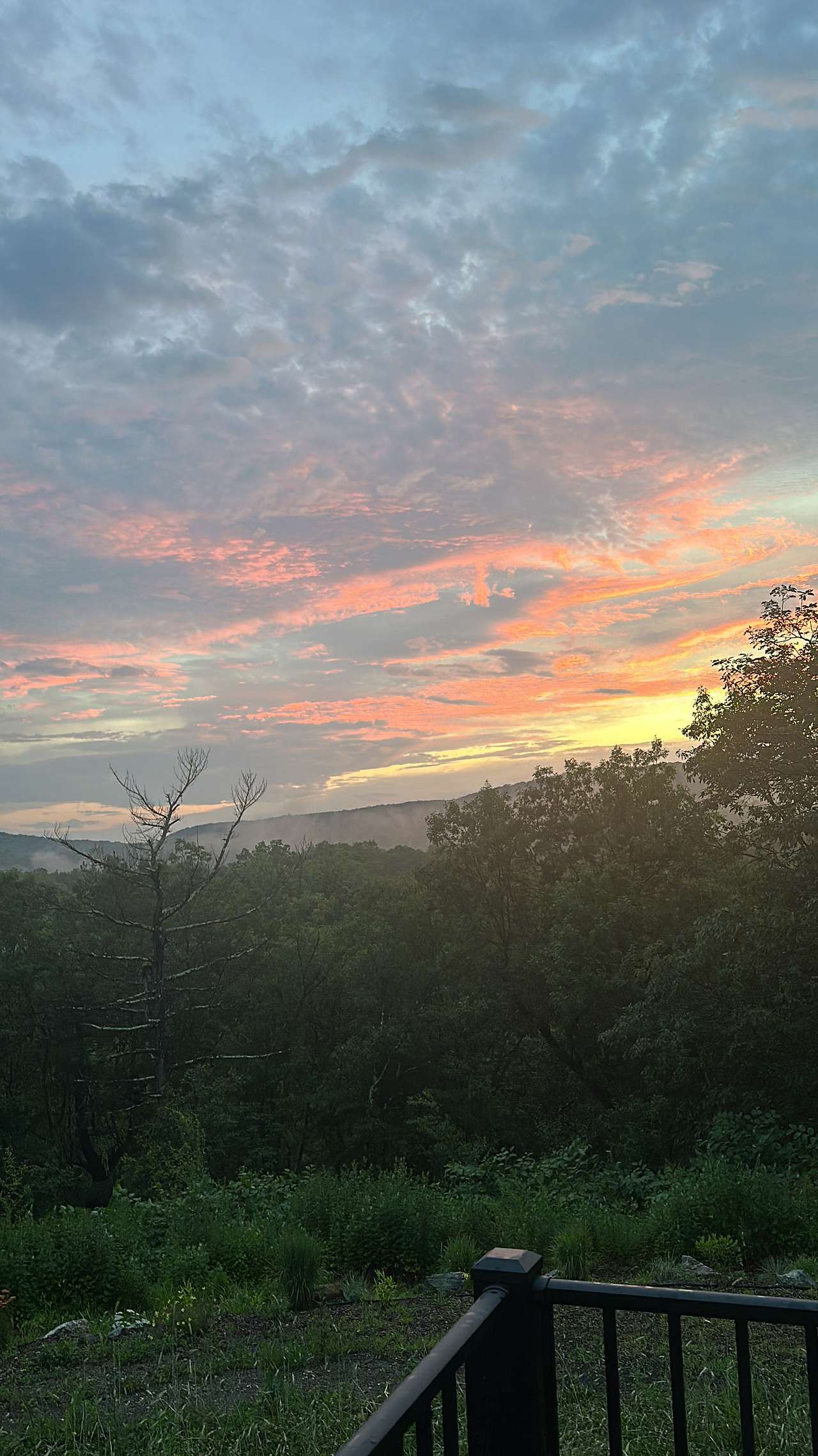Peaceful Mountain With a Sunset View