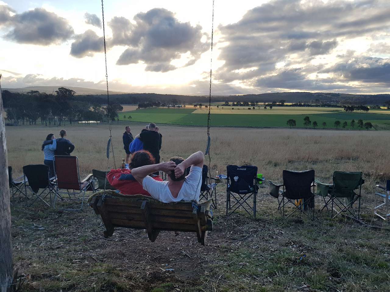 Enjoy the view from top field.