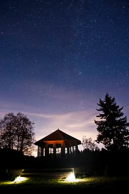 Was happily greeted by a clear night, giving me a chance to take in the stars.