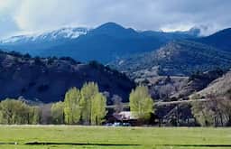 Sugar Loaf Mountain watches over the ranch