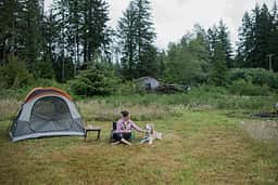 Perfect camping for four legged campers too!