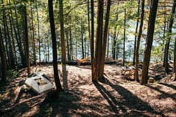 Overview of our campsite