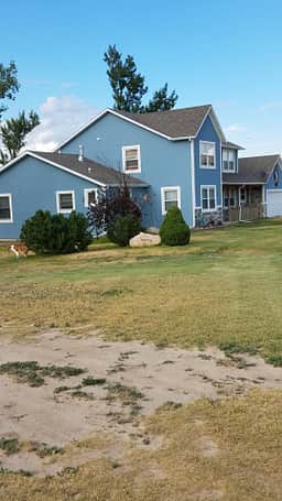 OUR HOME AS YOU DRIVE UP TO OUR PROPERTY