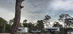 The sky before the first lot of rain came through. It cooled down fast after a hot day