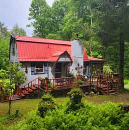Summertime at Sacred Roots cottage.