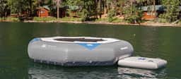 Our new water trampoline. Holds 5 adults chillin or 3 adults bouncing. 