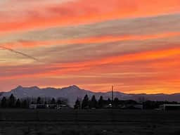 Sunset from the park 