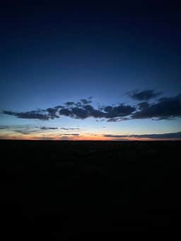 Sunset at camp.