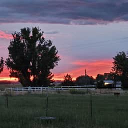 Just another evening here at the AIR RV site.