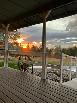 Sunset from Nate’s deck