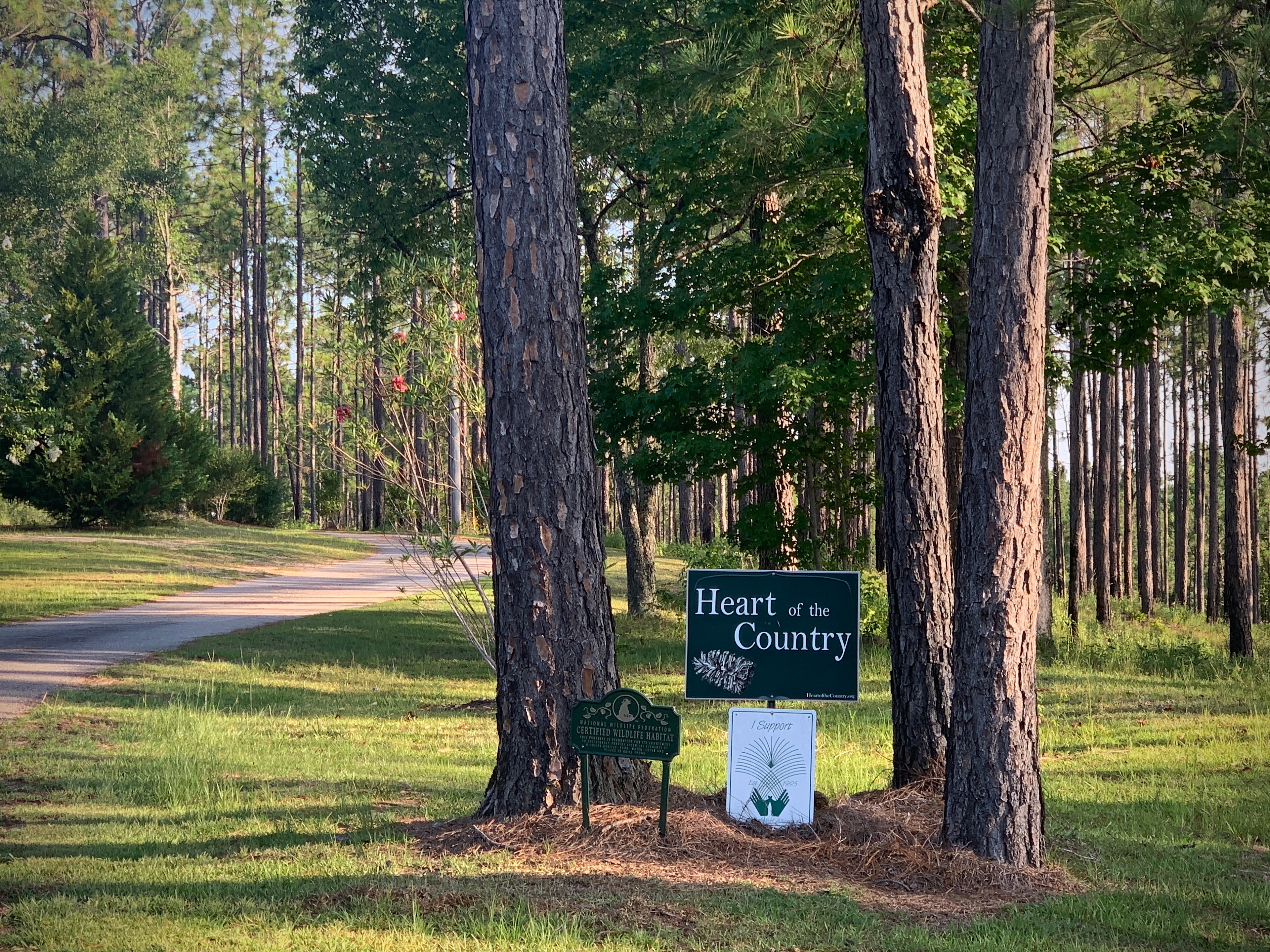 Our sign near the entrance